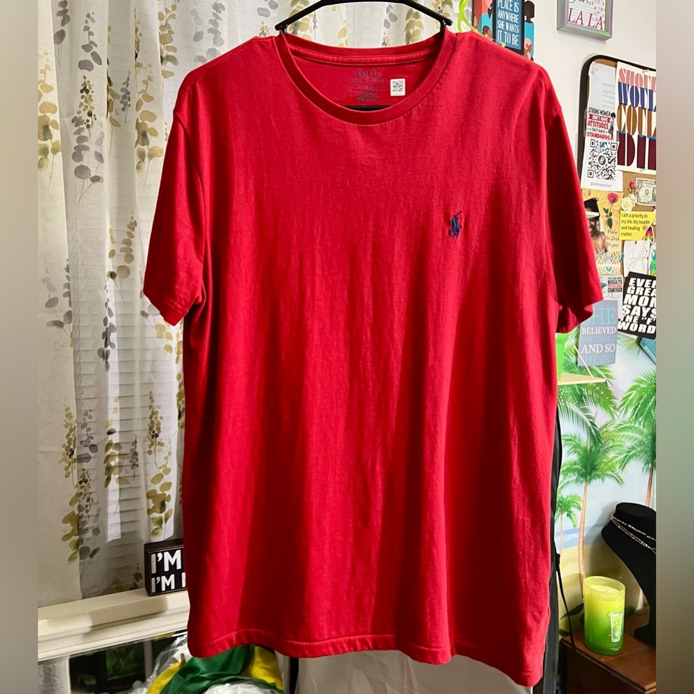 Polo by Ralph Lauren Men's Bright Red Tee